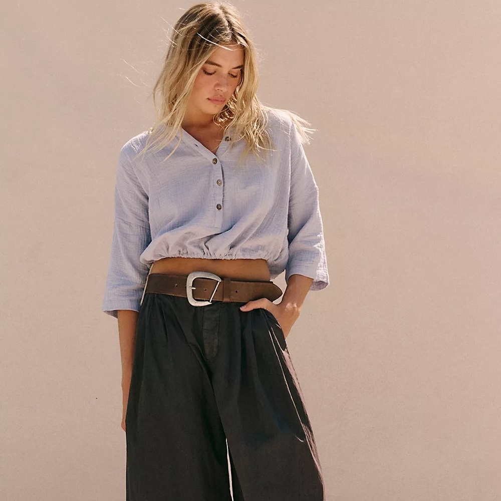 Free People Cyrus Shorts Set - Dried Hydrangea - Picture 4 of 4